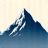 Symbol eines Berggipfels